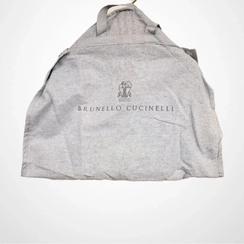 New Brunello Cucinelli Fabric Logo Garment Bag